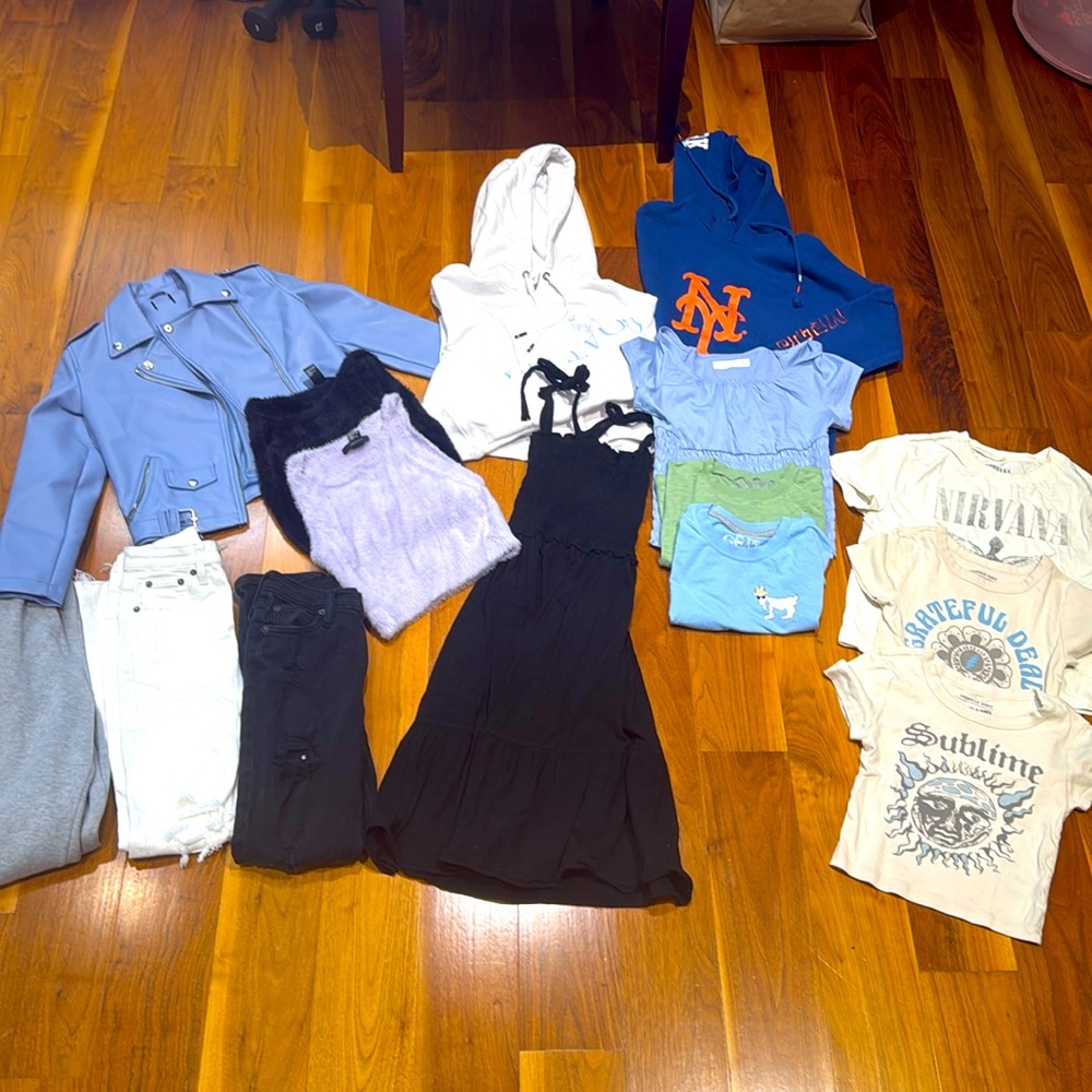 Large Lot 11-12/XS clothes GOAT, Abercrombie, Katie J, et al - 15pcs